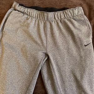Nike heathered dark gray sweatpants with pockets